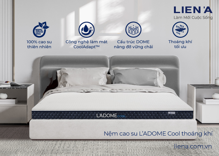 nệm cao su l'adome cool tphcm