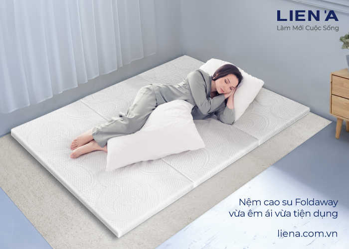 nệm gấp gọn 2 người foldaway