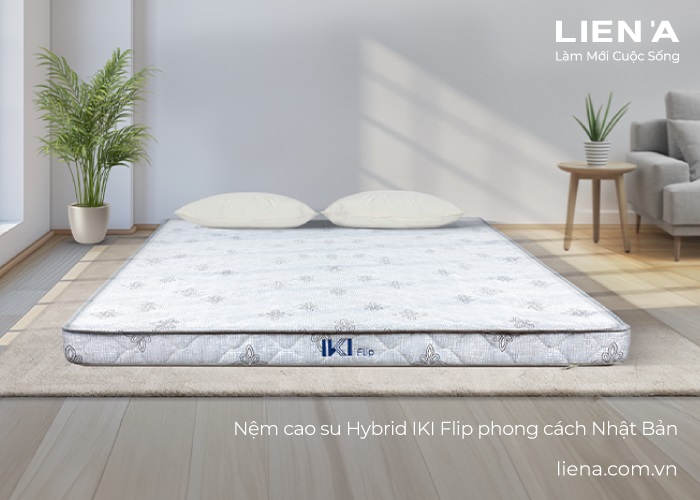 nệm gấp gọn kiểu nhật hybrid iki flip