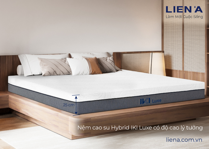 nệm hybrid iki luxe tphcm