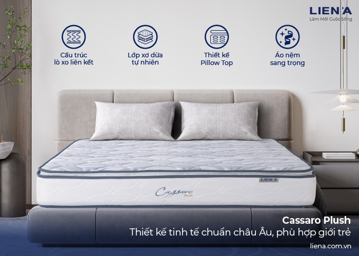 đệm lò xo 1m8