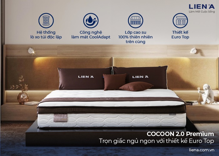 nệm lò xo 1m8