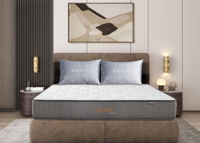 nệm lò xo cocoon grey