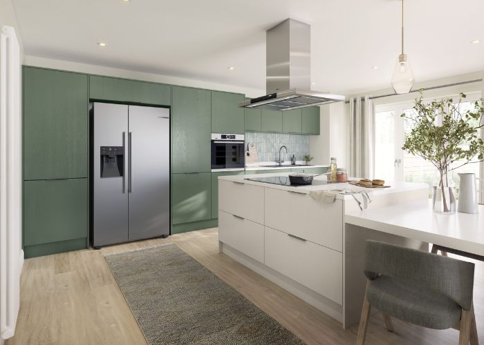 nội thất màu xanh ngọc bích