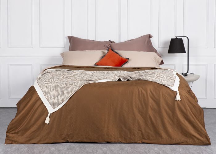 nội thất nâu phối kem