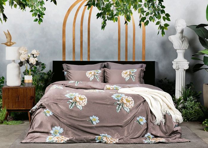 nội thất nâu phối xanh