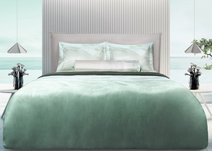 nội thất xanh mint phối trắng