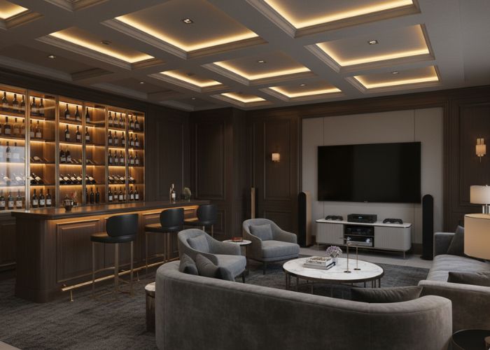 phòng giải trí có mini bar