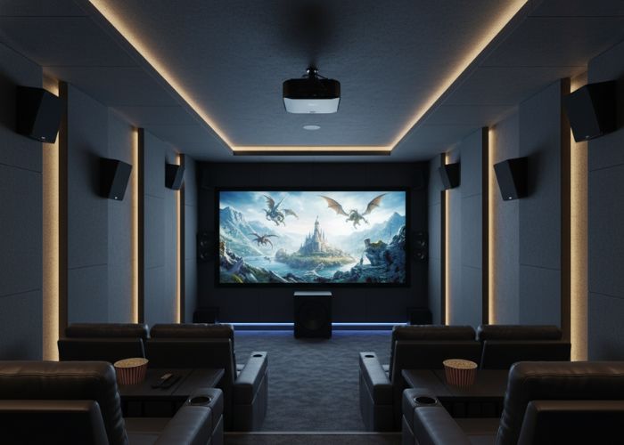 phòng giải trí rạp chiếu phim