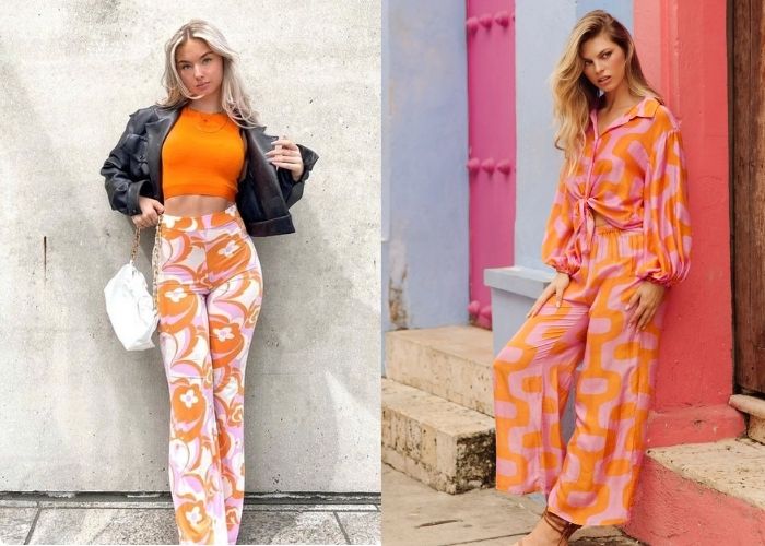 phối màu cam với màu gì