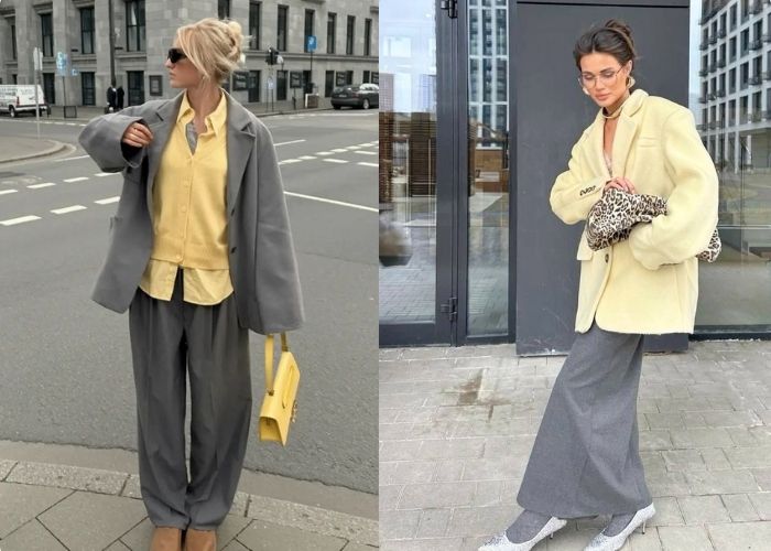 thời trang ghi phối vàng