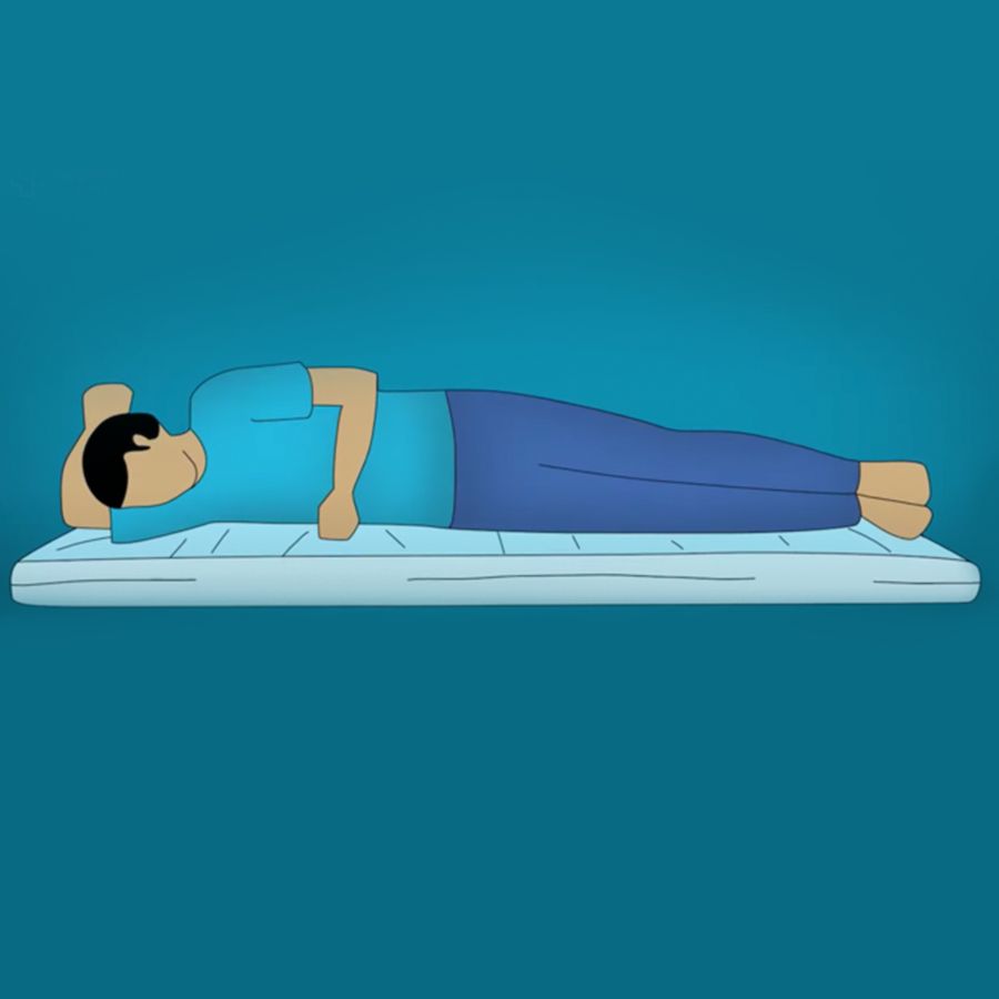 tư thế nằm nghiêng bên phải