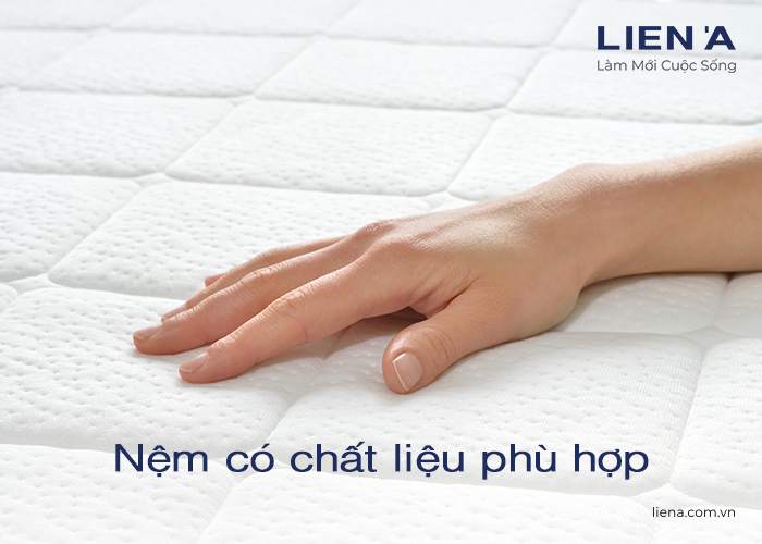 chọn nệm có chất liệu phù hợp