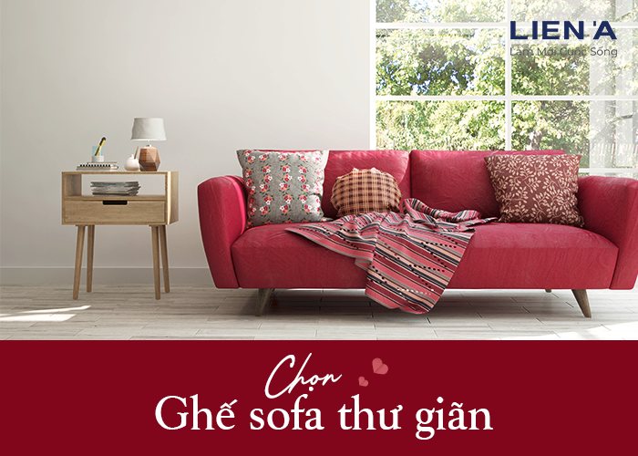 Sofa màu đỏ phòng cưới