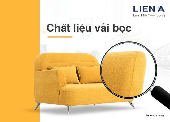 sofa nhỏ màu vàng