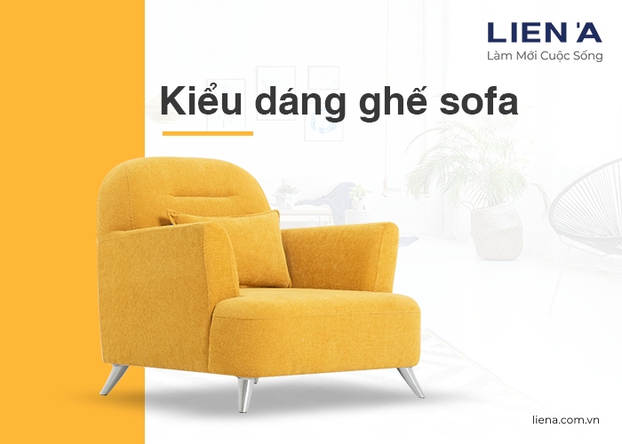 ghế sofa đơn màu vàng