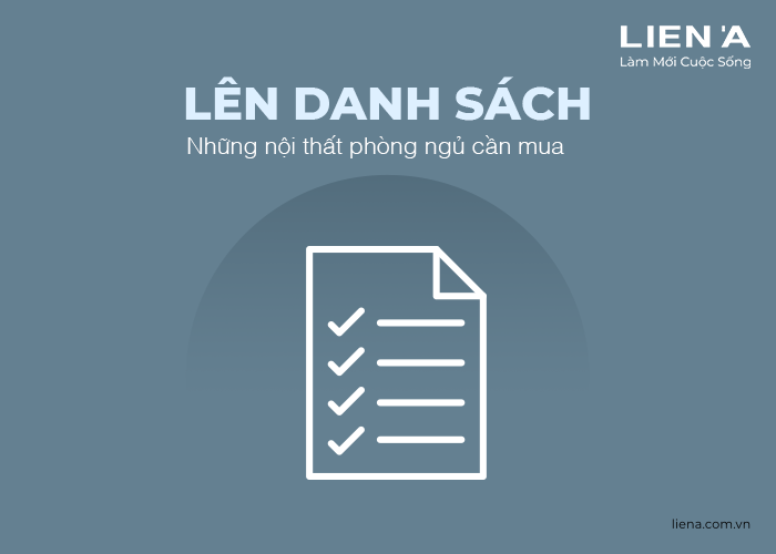 danh sách mua nội thất phòng ngủ