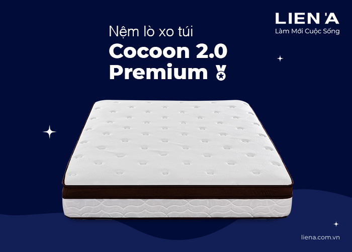 Nệm lò xo túi độc lập Cocoon 2.0 Premium