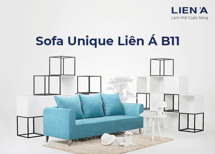 sofa màu xanh dương cao cấp