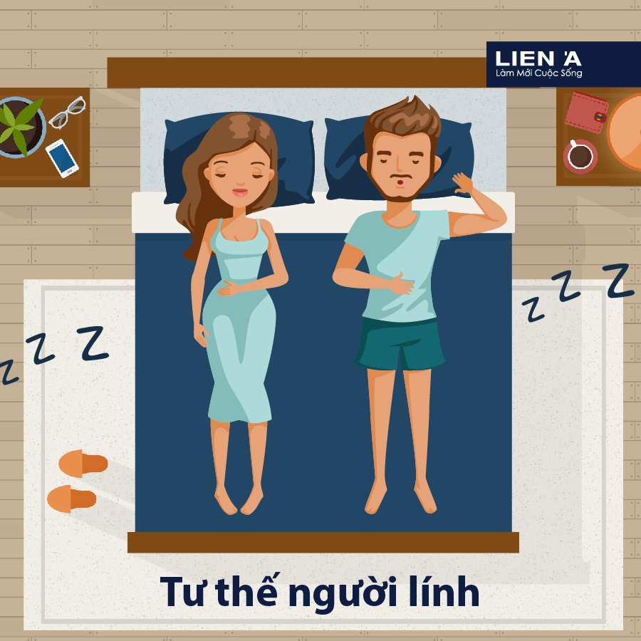 tư thế ngủ người lính