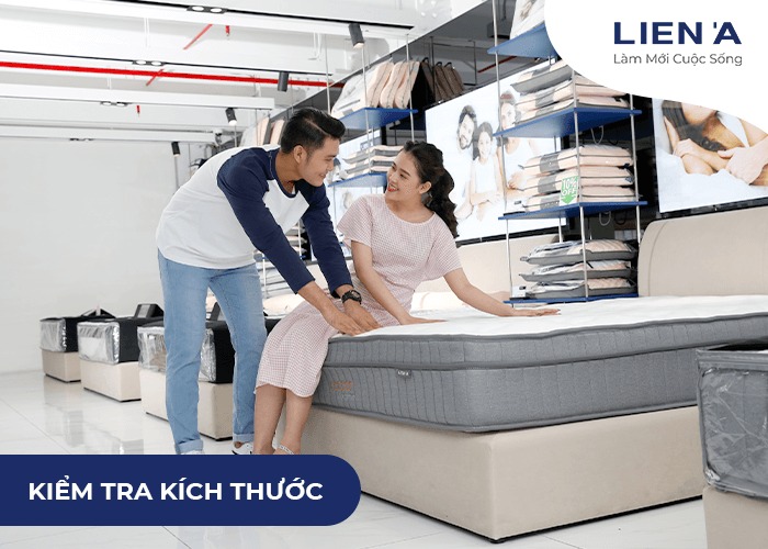 kích thước khi mua đệm lò xo
