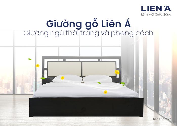 giường gỗ hiện đại Liên Á