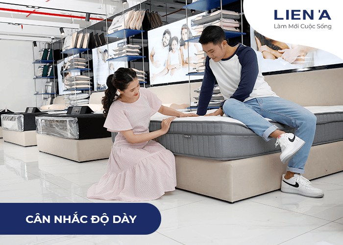 độ dày của đệm lò xo cao cấp